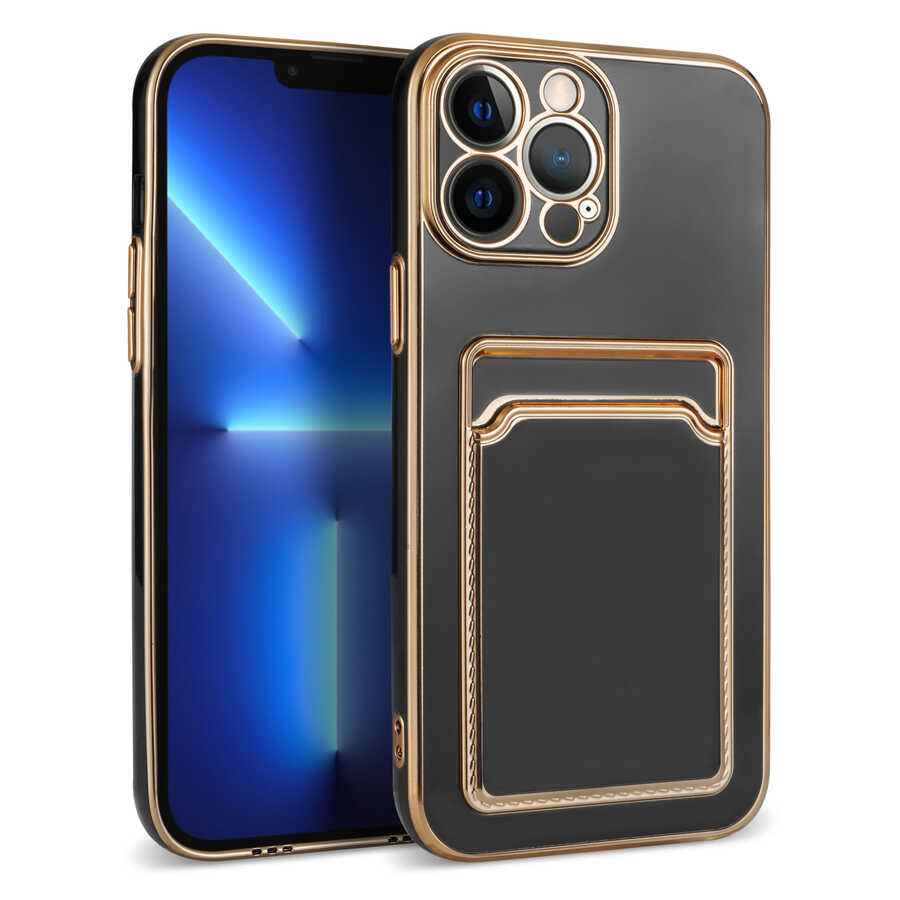 Apple iPhone 13 Pro Max Kılıf Zore Bark Kartlıklı Kapak