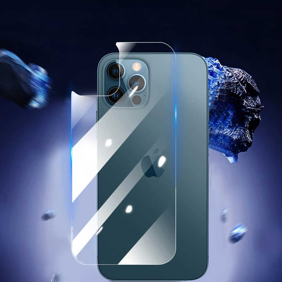 Apple iPhone 13 Pro Max Zore Back Maxi Glass Temperli Cam Arka Koruyucu