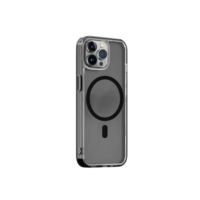 Apple iPhone 13 Pro Wiwu M-safe Şarj Özellikli Lens Korumalı Şeffaf Silikon Kapak