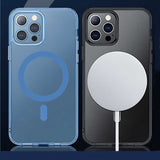 Apple iPhone 13 Pro Wiwu M-safe Şarj Özellikli Lens Korumalı Şeffaf Silikon Kapak