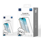 Apple iPhone 13 Wiwu GT-008 Polimer Oleofobik Kaplama Şeffaf Pürüzsüz Temperli Cam Ekran Koruyucu 10'lu Paket