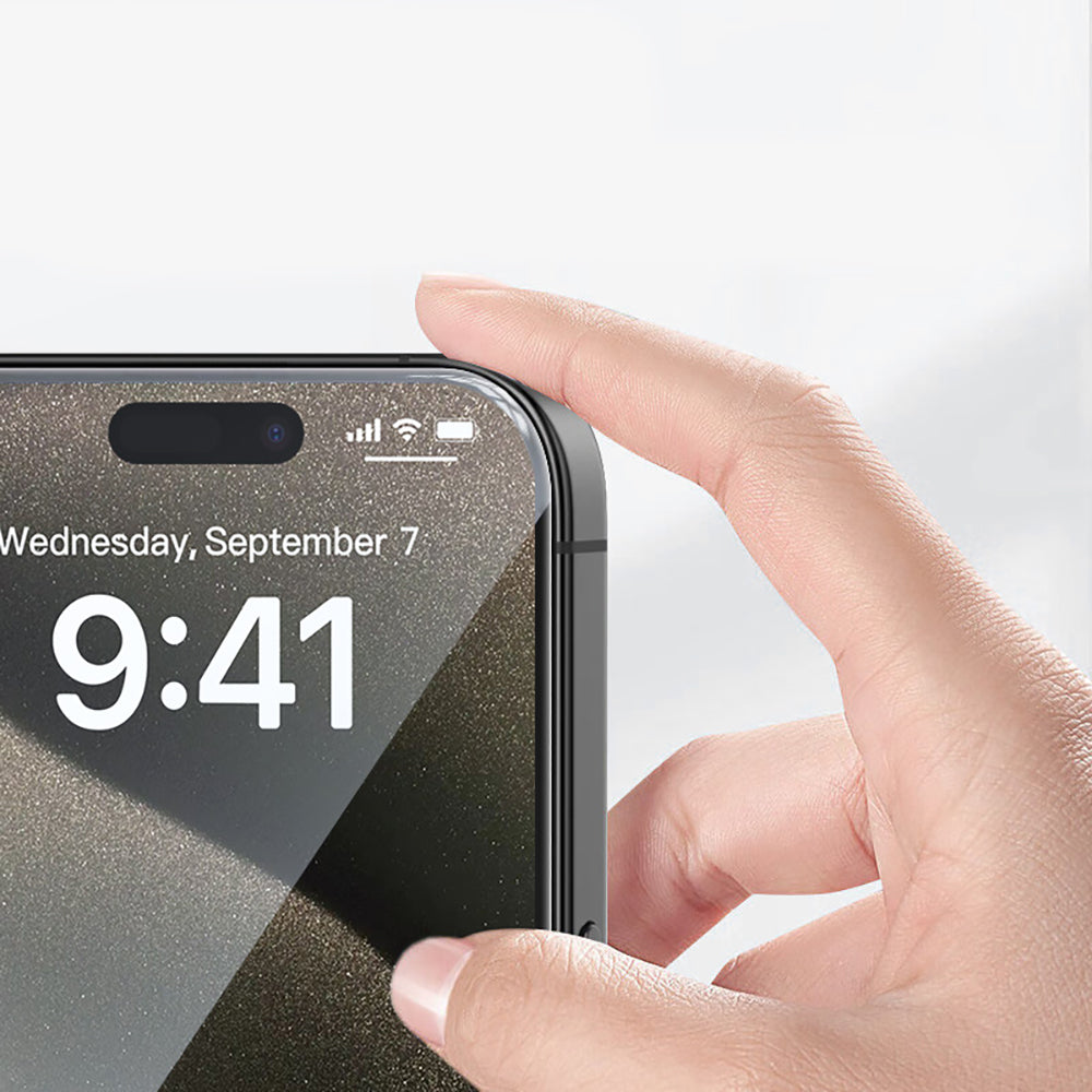 Apple iPhone 13 Zore 3D Oliv HD Temperli Cam Ekran Koruyucu + Kolay Uygulama Aparatı
