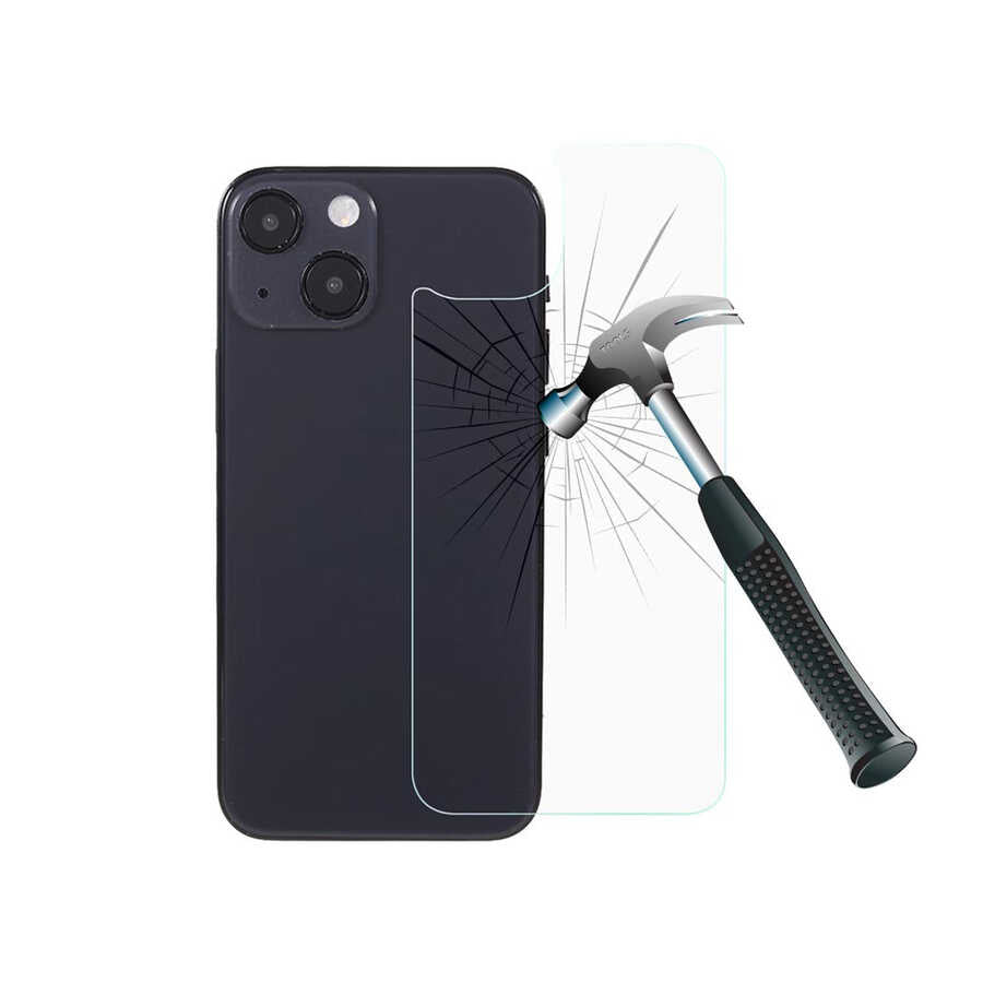 Apple iPhone 13 Zore Back Maxi Glass Temperli Cam Arka Koruyucu
