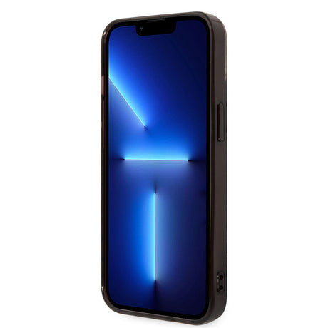 Apple iPhone 14 Kılıf AMG Transparan Çift Katmanlı Karbon Dizayn II Kapak