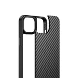 Apple iPhone 14 Kılıf Aramid Karbon Fiber M-safe Özellikli Wlons Radison Kapak