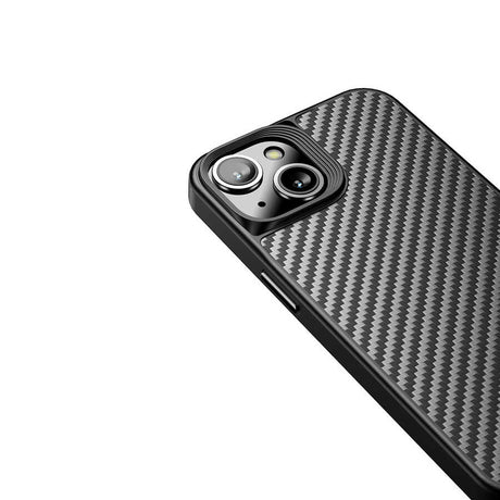 Apple iPhone 14 Kılıf Aramid Karbon Fiber M-safe Özellikli Wlons Radison Kapak
