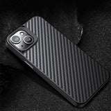 Apple iPhone 14 Kılıf Aramid Karbon Fiber M-safe Özellikli Wlons Radison Kapak