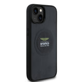 Apple iPhone 14 Kılıf Aston Martin Orjinal Lisanslı M-safe Şarj Özellikli Aluminyum Arka Yüzeyli Formula One Team Baskılı Kapak