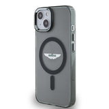 Apple iPhone 14 Kılıf Aston Martin Orjinal Lisanslı M-safe Şarj Özellikli IML Baskı Logolu Metal Düğmeli Kapak