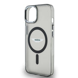 Apple iPhone 14 Kılıf Aston Martin Orjinal Lisanslı M-safe Şarj Özellikli IML Baskı Logolu Metal Düğmeli Kapak