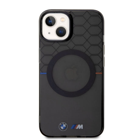 Apple iPhone 14 Kılıf BMW M-safe Şarj Özellikli Transparan M Dizayn Kapak