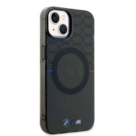 Apple iPhone 14 Kılıf BMW M-safe Şarj Özellikli Transparan M Dizayn Kapak