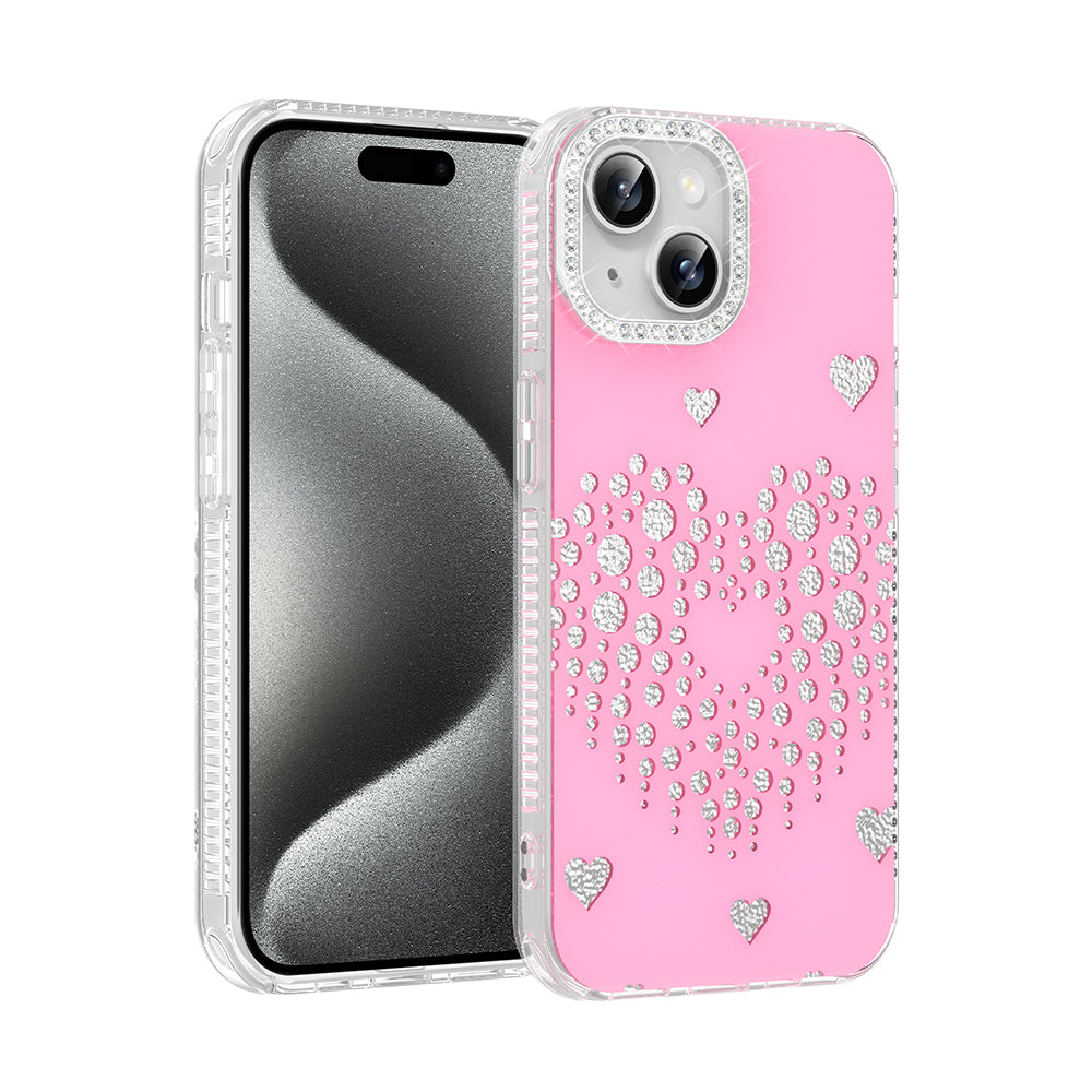 Apple iPhone 14 Kılıf Damla Taşlı Zore Rivas Sert PC Kapak