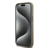 Apple iPhone 14 Kılıf DKNY Orjinal Lisanslı Taşlı DKNY Yazılı Metalik Rhinestones PU Deri Kapak