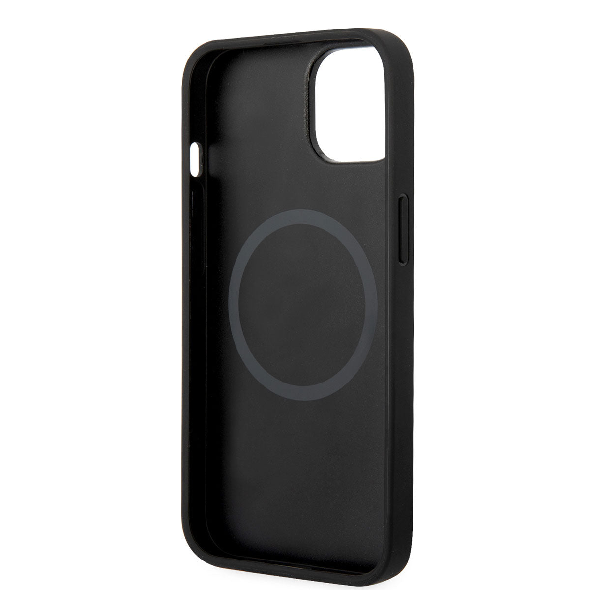 Apple iPhone 14 Kılıf Ferrari M-safe Şarj Özellikli Karbon İtalyan Bayrak Dizayn Kapak