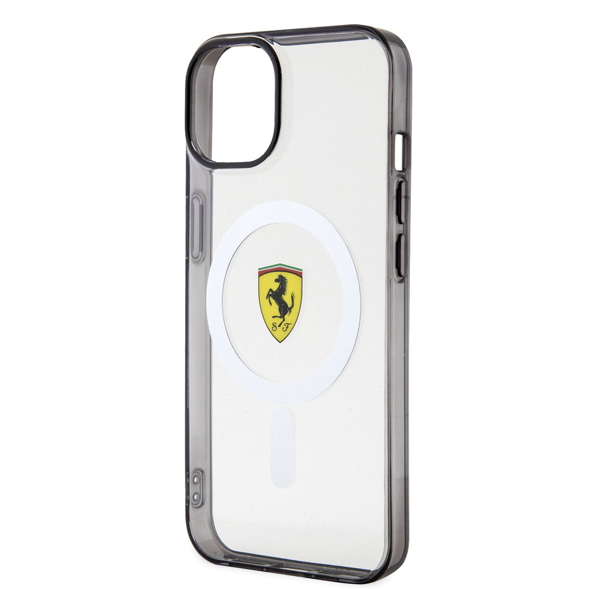 Apple iPhone 14 Kılıf Ferrari M-safe Şarj Özellikli Transparan Dizayn Kapak