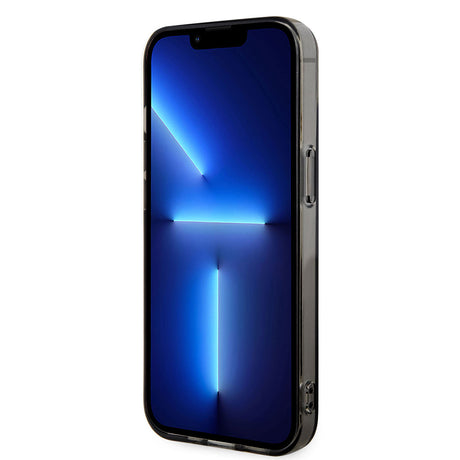Apple iPhone 14 Kılıf Ferrari M-safe Şarj Özellikli Yarı Transparan Dizayn Kapak