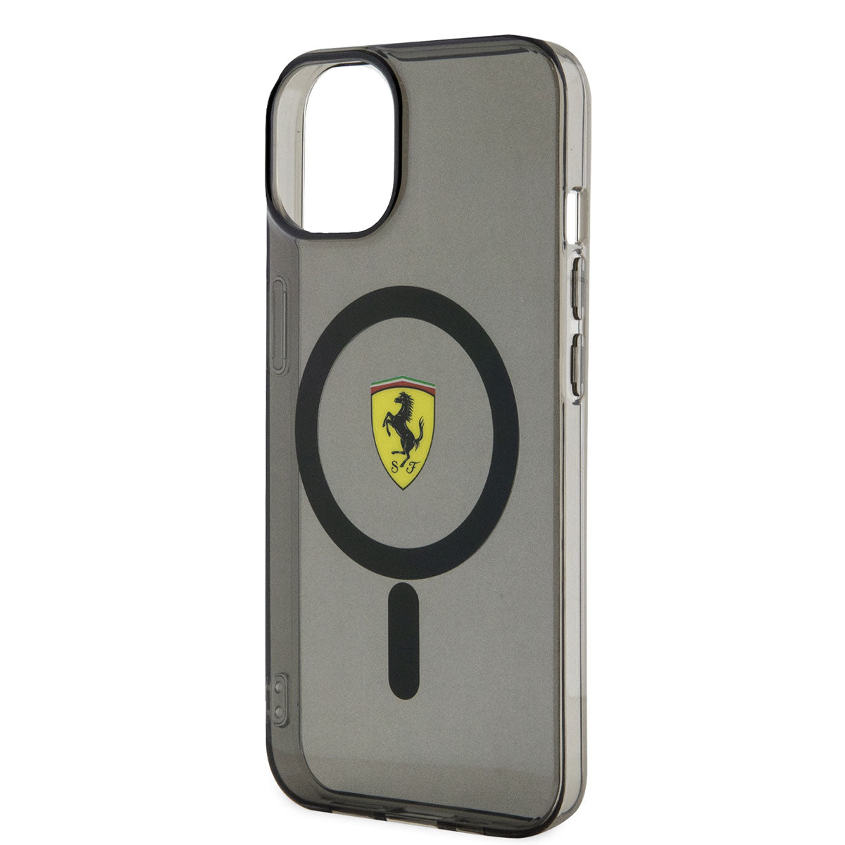 Apple iPhone 14 Kılıf Ferrari M-safe Şarj Özellikli Yarı Transparan Dizayn Kapak
