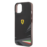 Apple iPhone 14 Kılıf Ferrari Orjinal Lisanslı Baskı Logolu İtalyan Bayrak Baskılı Dizayn Kapak