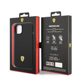 Apple iPhone 14 Kılıf Ferrari Orjinal Lisanslı Silikon Metal Logo Dizayn Kapak