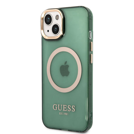 Apple iPhone 14 Kılıf GUESS M-safe Şarj Özellikli Airbagli Dizayn Kapak