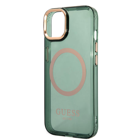 Apple iPhone 14 Kılıf GUESS M-safe Şarj Özellikli Airbagli Dizayn Kapak