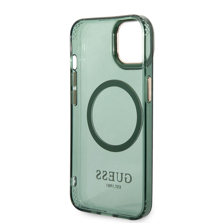 Apple iPhone 14 Kılıf GUESS M-safe Şarj Özellikli Airbagli Dizayn Kapak