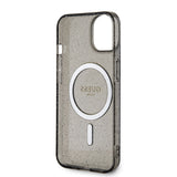 Apple iPhone 14 Kılıf GUESS M-safe Şarj Özellikli Glitter Kapak