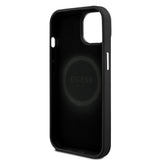Apple iPhone 14 Kılıf Guess Orjinal Lisanslı M-safe Şarj Özellikli Grained Triangle Kapak