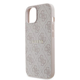 Apple iPhone 14 Kılıf Guess Orjinal Lisanslı M-safe Şarj Özellikli 4G Desen Yazı Logolu Kapak