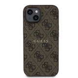 Apple iPhone 14 Kılıf Guess Orjinal Lisanslı M-safe Şarj Özellikli 4G Desen Yazı Logolu Kapak