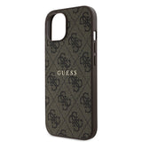 Apple iPhone 14 Kılıf Guess Orjinal Lisanslı M-safe Şarj Özellikli 4G Desen Yazı Logolu Kapak