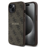 Apple iPhone 14 Kılıf Guess Orjinal Lisanslı M-safe Şarj Özellikli 4G Desen Yazı Logolu Kapak