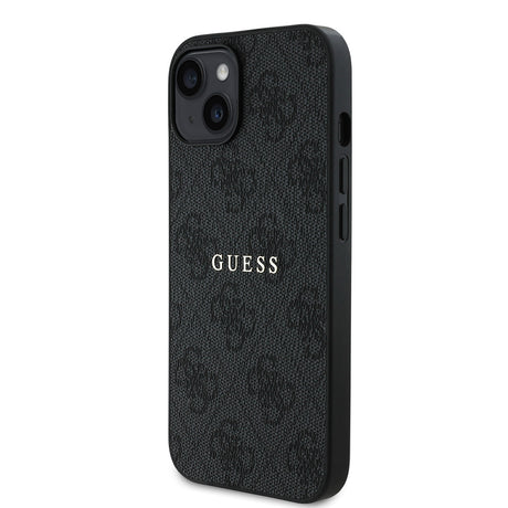 Apple iPhone 14 Kılıf Guess Orjinal Lisanslı M-safe Şarj Özellikli 4G Desen Yazı Logolu Kapak