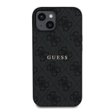 Apple iPhone 14 Kılıf Guess Orjinal Lisanslı M-safe Şarj Özellikli 4G Desen Yazı Logolu Kapak