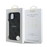 Apple iPhone 14 Kılıf Guess Orjinal Lisanslı M-safe Şarj Özellikli 4G Desen Yazı Logolu Kapak