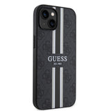 Apple iPhone 14 Kılıf Guess Orjinal Lisanslı M-safe Şarj Özellikli 4G Şerit Tasarımlı Printed Kapak