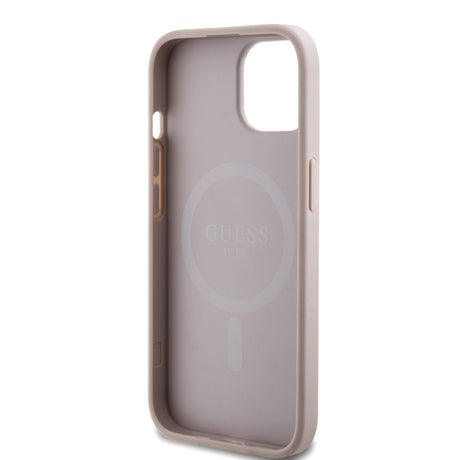 Apple iPhone 14 Kılıf Guess Orjinal Lisanslı M-safe Şarj Özellikli Small 4G Classic Kapak