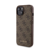 Apple iPhone 14 Kılıf Guess Orjinal Lisanslı M-safe Şarj Özellikli Yazı Logolu 4G Desenli Kapak + Powerbank 5000mAh 2in1 Set