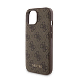 Apple iPhone 14 Kılıf Guess Orjinal Lisanslı M-safe Şarj Özellikli Yazı Logolu 4G Desenli Kapak + Powerbank 5000mAh 2in1 Set