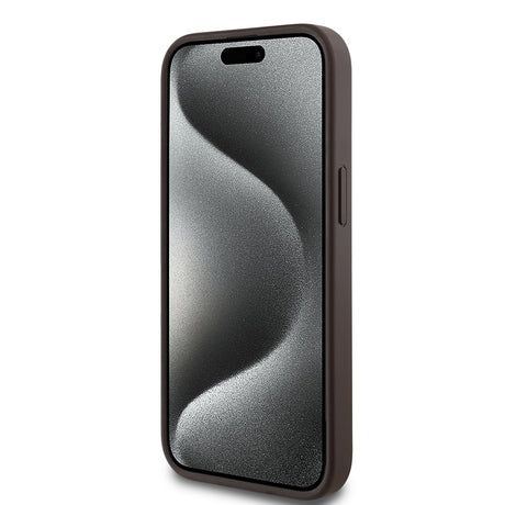Apple iPhone 14 Kılıf Guess Orjinal Lisanslı M-safe Şarj Özellikli Yazı Logolu Circle Classic Kapak