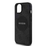 Apple iPhone 14 Kılıf Guess Orjinal Lisanslı M-safe Şarj Özellikli Yazı Logolu Circle Classic Kapak