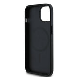 Apple iPhone 14 Kılıf Guess Orjinal Lisanslı M-safe Şarj Özellikli Yazı Logolu Circle Classic Kapak