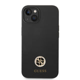 Apple iPhone 14 Kılıf Guess Orjinal Lisanslı Yazı ve Taşlı 4G Logolu Silikon Kapak