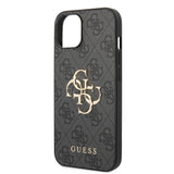 Apple iPhone 14 Kılıf Guess PU Deri Büyük Metal Logo Dizaynlı Kapak
