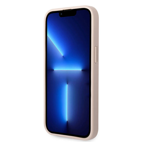 Apple iPhone 14 Kılıf Guess PU Deri Büyük Metal Logo Dizaynlı Kapak