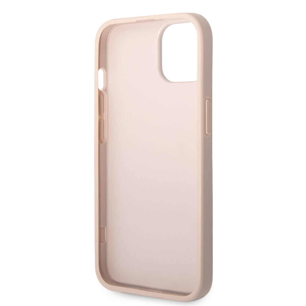 Apple iPhone 14 Kılıf Guess PU Deri Büyük Metal Logo Dizaynlı Kapak