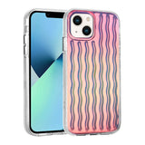 Apple iPhone 14 Kılıf Kabartmalı Dalga Tasarımlı Silikon Zore İsmira Kapak