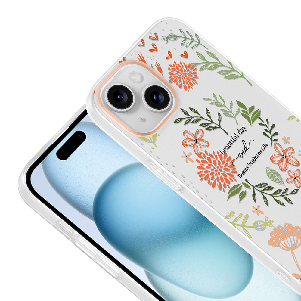Apple iPhone 14 Kılıf Kamera Korumalı Desenli Zore Klip Kapak