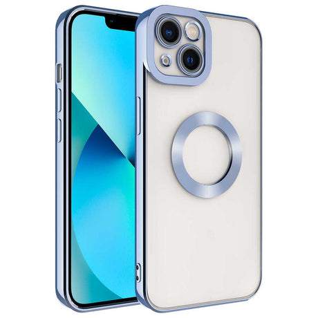 Apple iPhone 14 Kılıf Kamera Korumalı Logo Gösteren Zore Omega Kapak